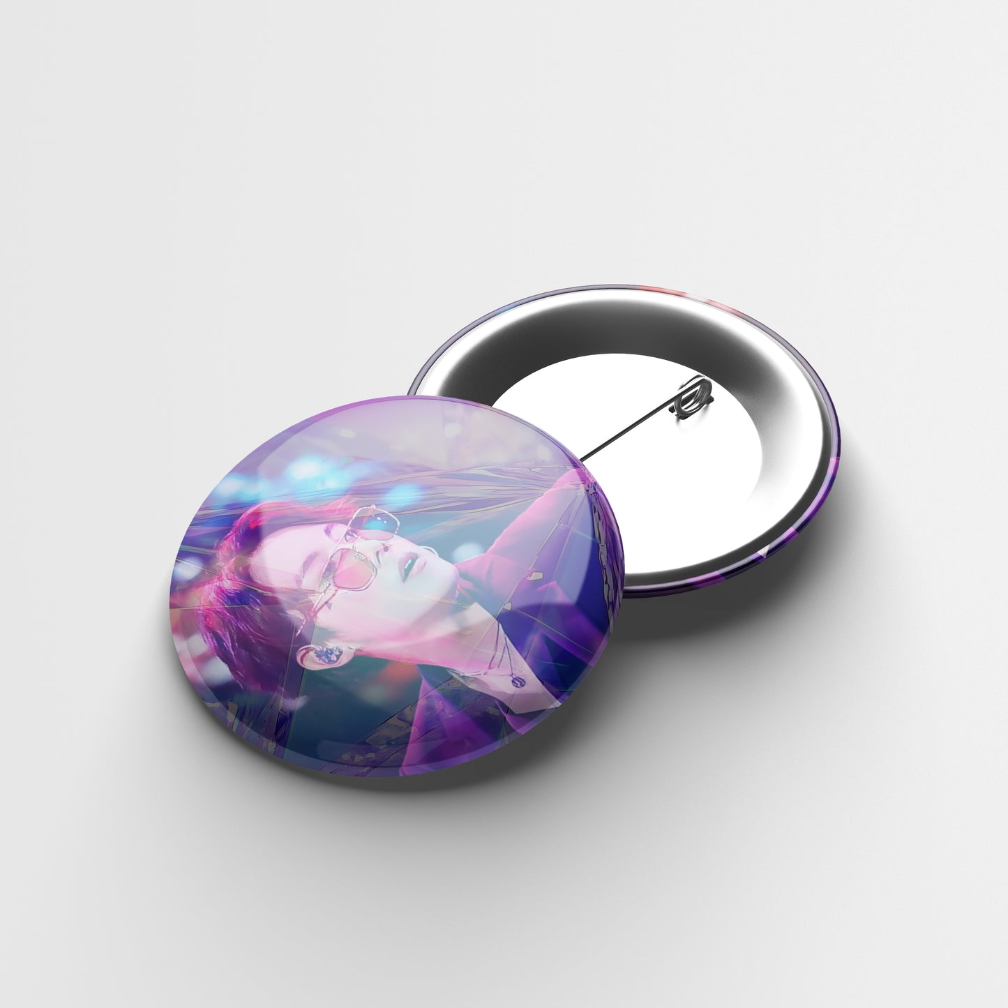 Sparkling Round KPOP Badge
