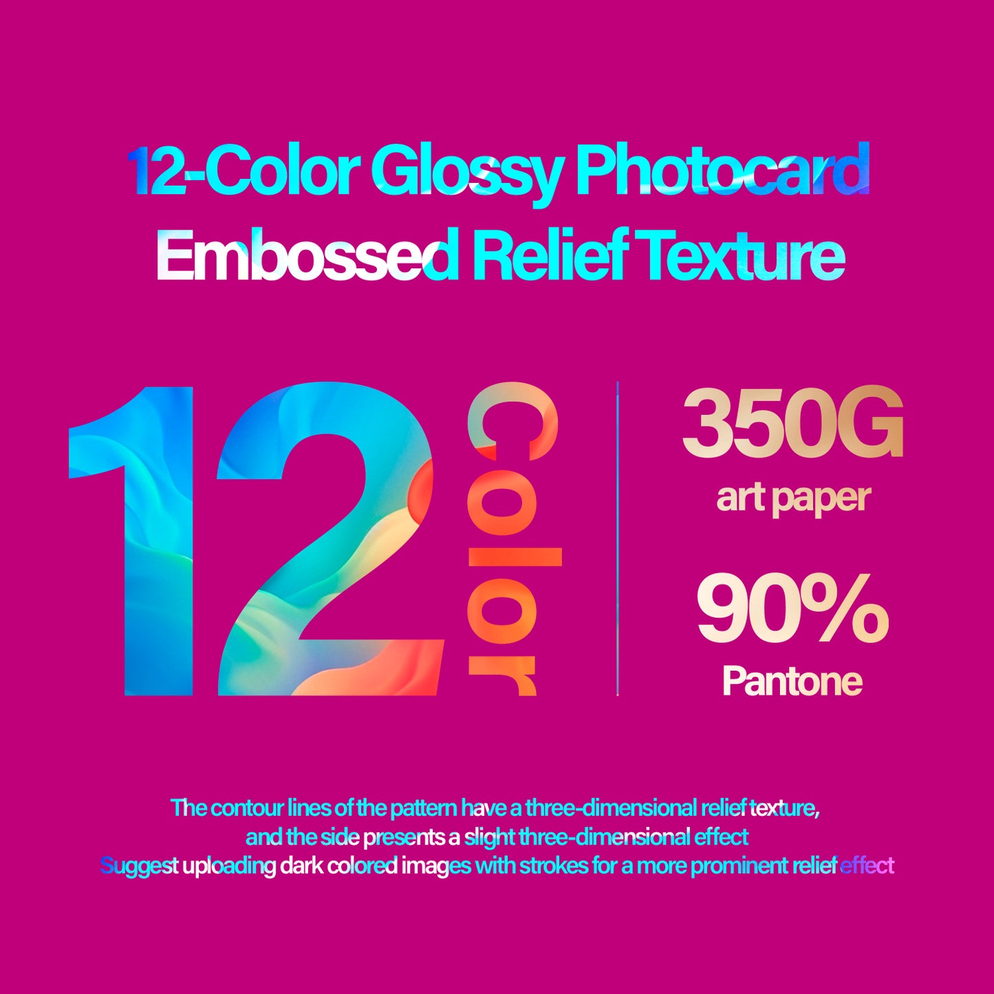 12-Color Glossy Photocard