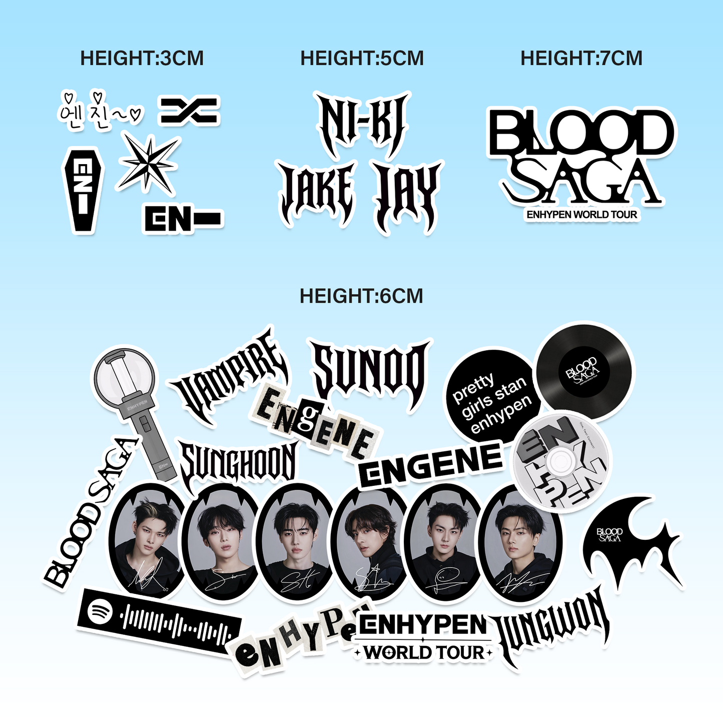 Blood Saga Mixed Sticker Pack