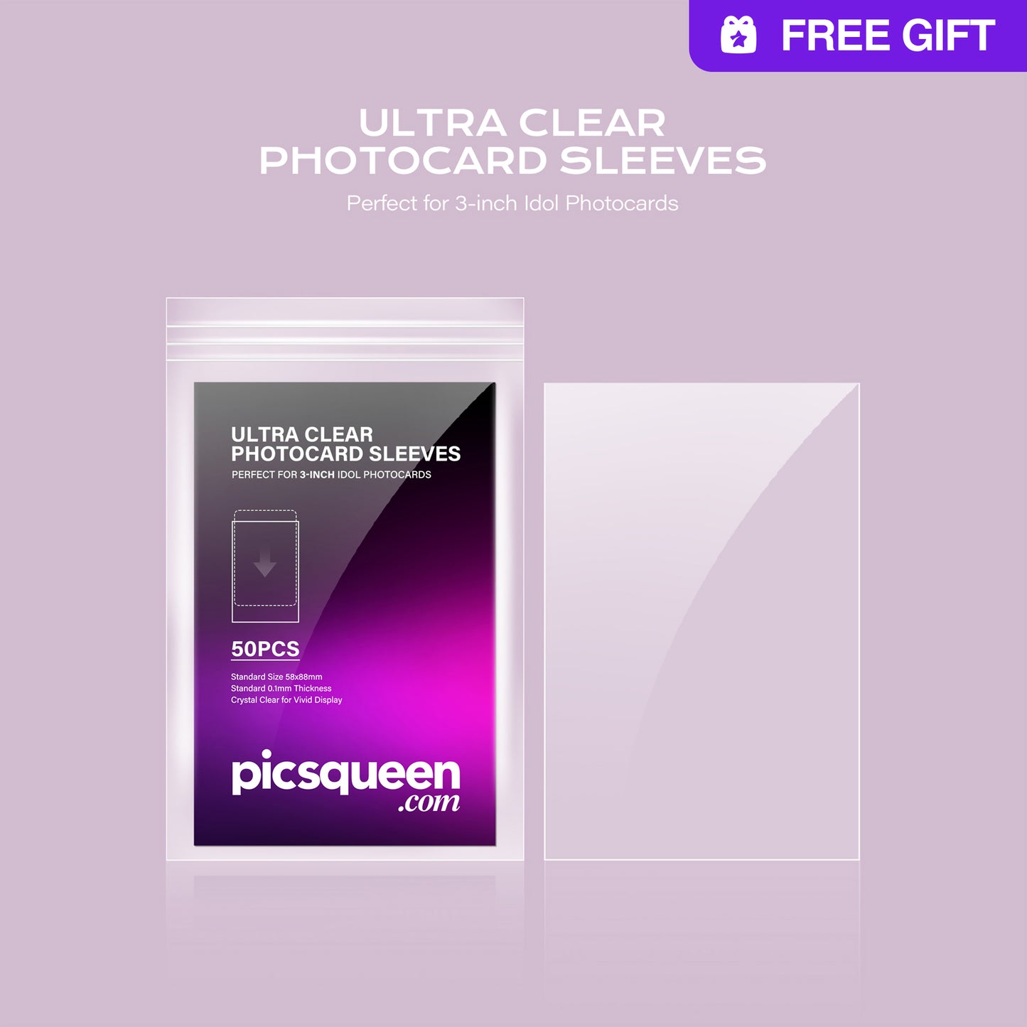 🎁 Clear PC Sleeves (100% off)