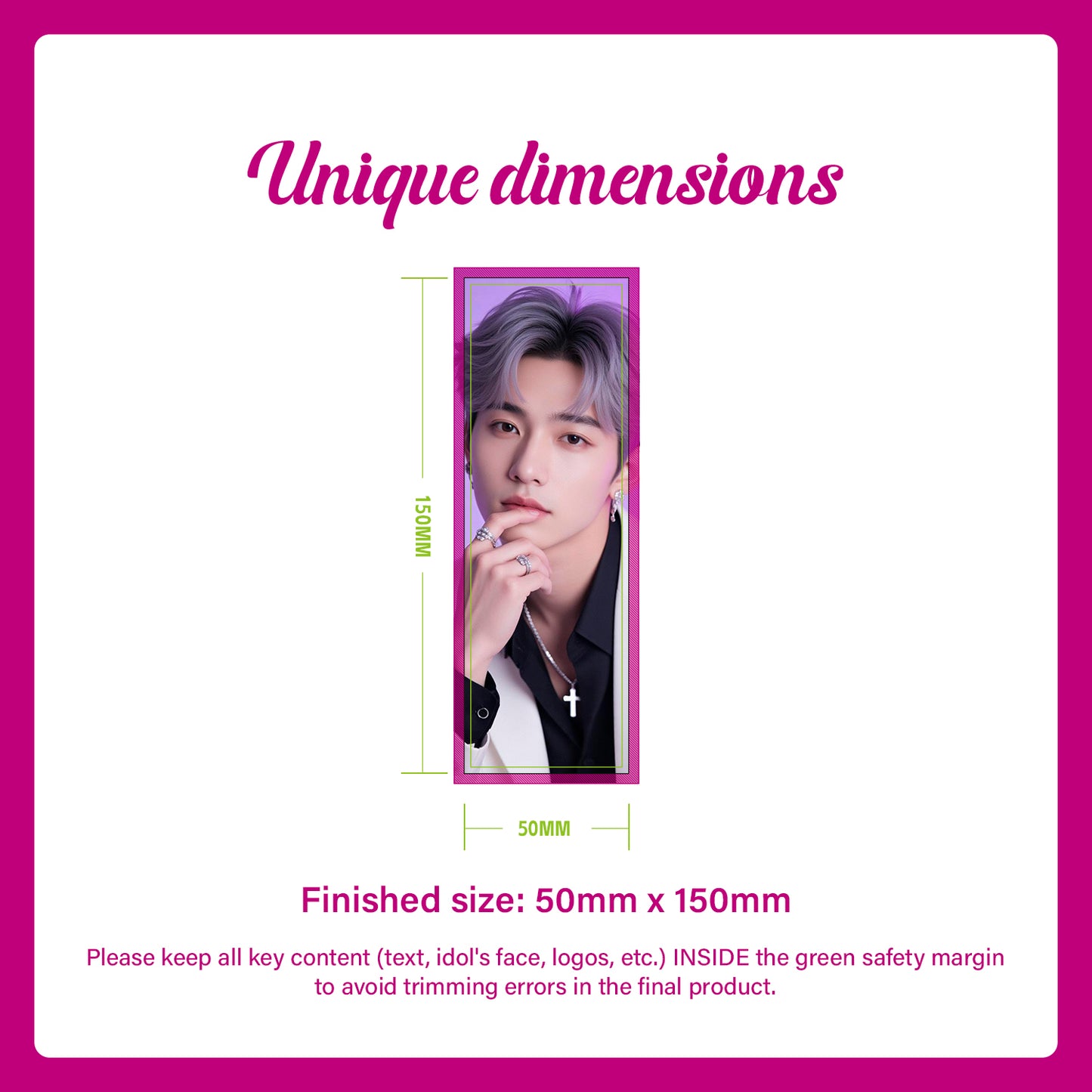 Custom K-POP Bookmark