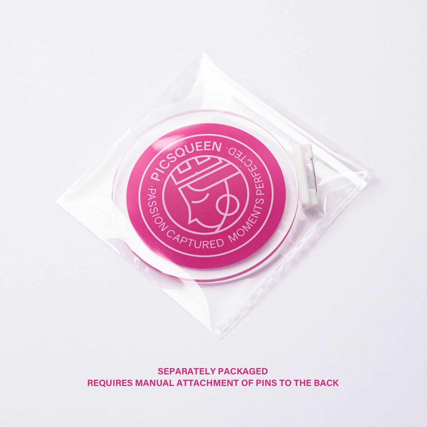 Round Acrylic Badge - PICSQUEEN