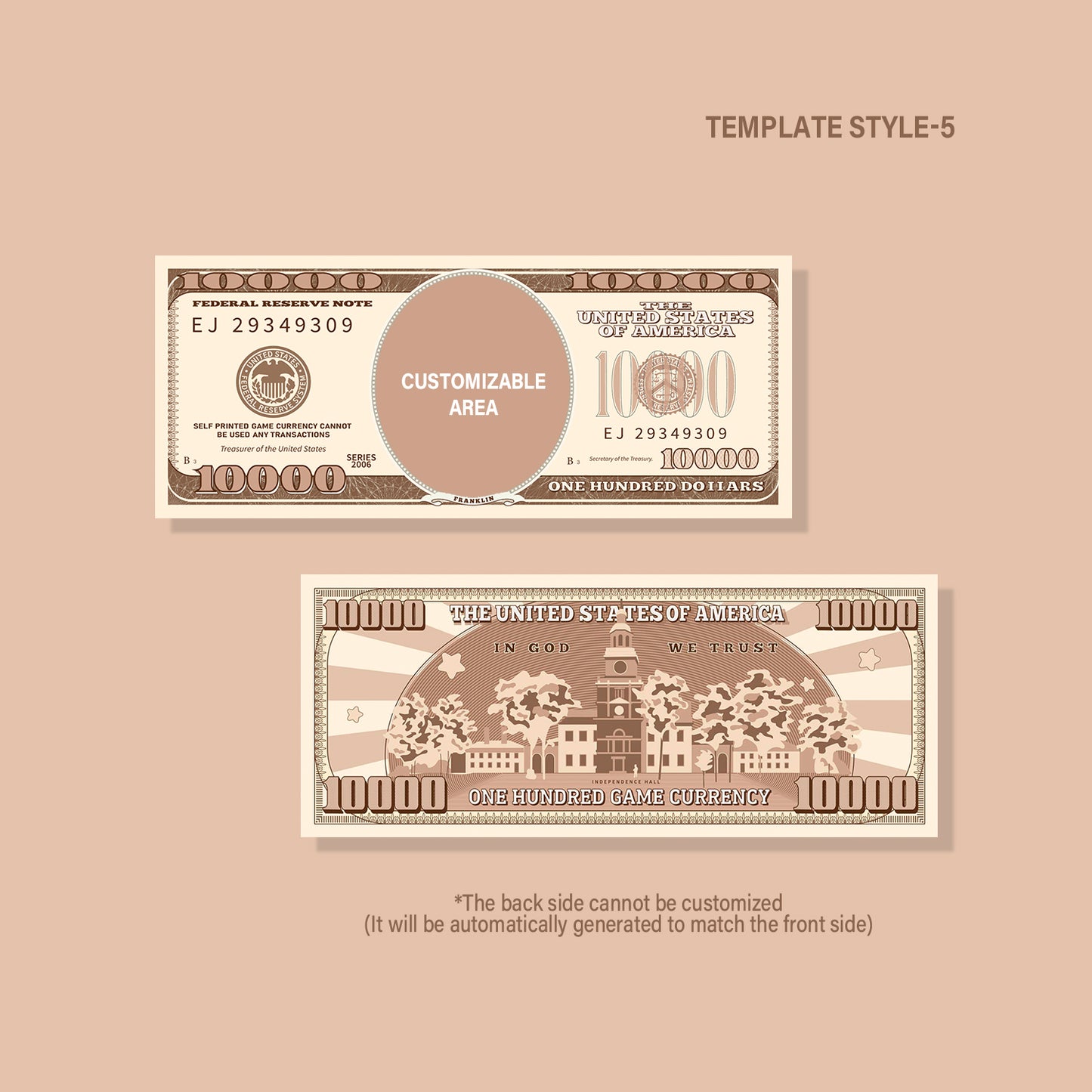 Novelty Bills (For Entertainment Only)