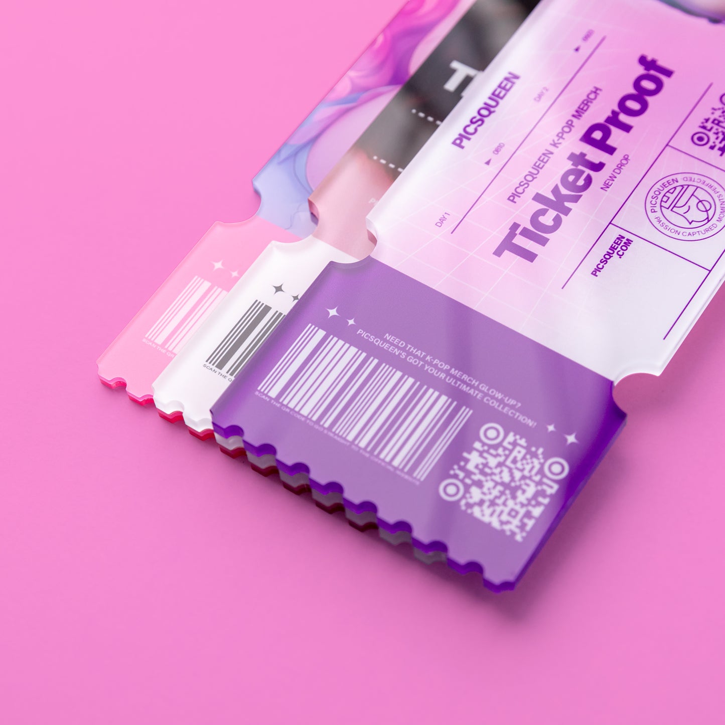 Acrylic Concert Ticket Stub