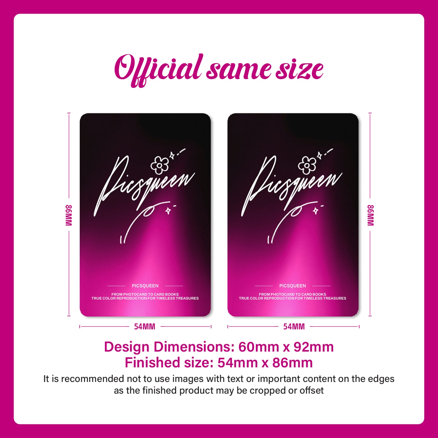 7-Color HD Photocard - Glass Shard Film