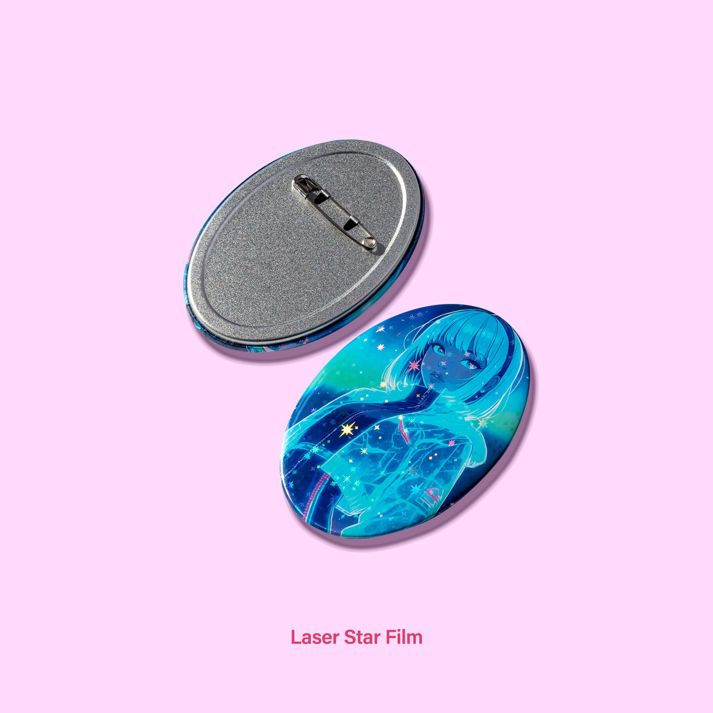 Oval Clear Badge
