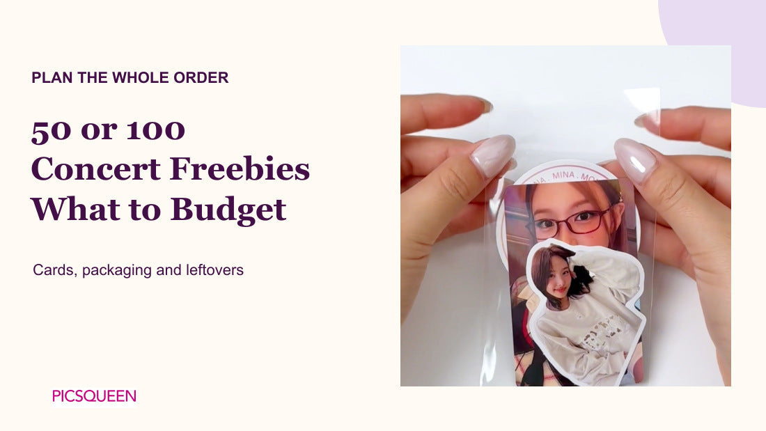 K-pop Concert Freebie Budget for 50 or 100 Packs