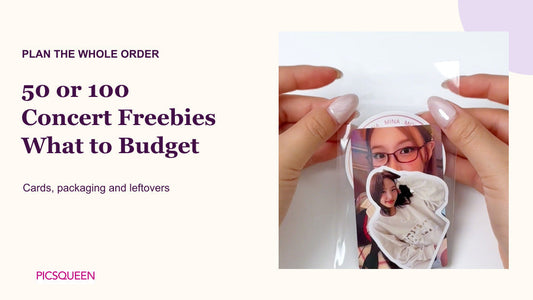K-pop Concert Freebie Budget for 50 or 100 Packs
