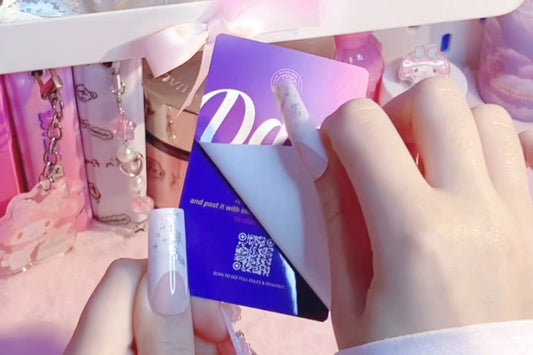 Picsqueen Mystery Photocard peel layer reveal K-Pop photocard