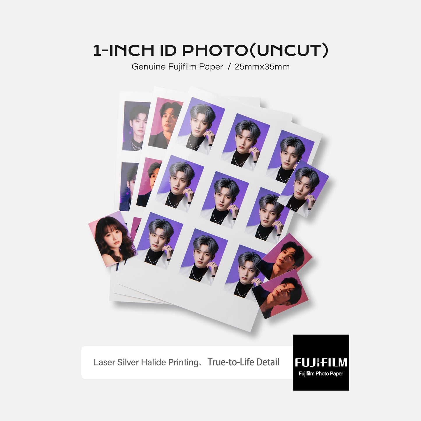 1-Inch ID Photo(Uncut)