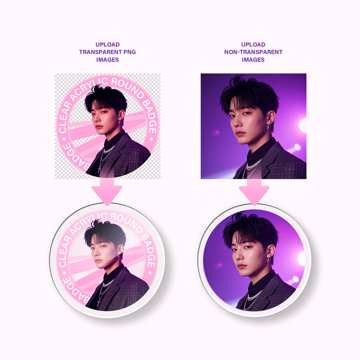 Round Acrylic Badge