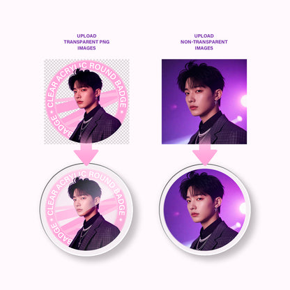 Round Acrylic Badge