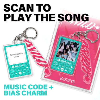 WILD Custom Music Code Keychain