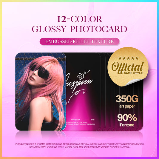 12-Color Glossy Photocard