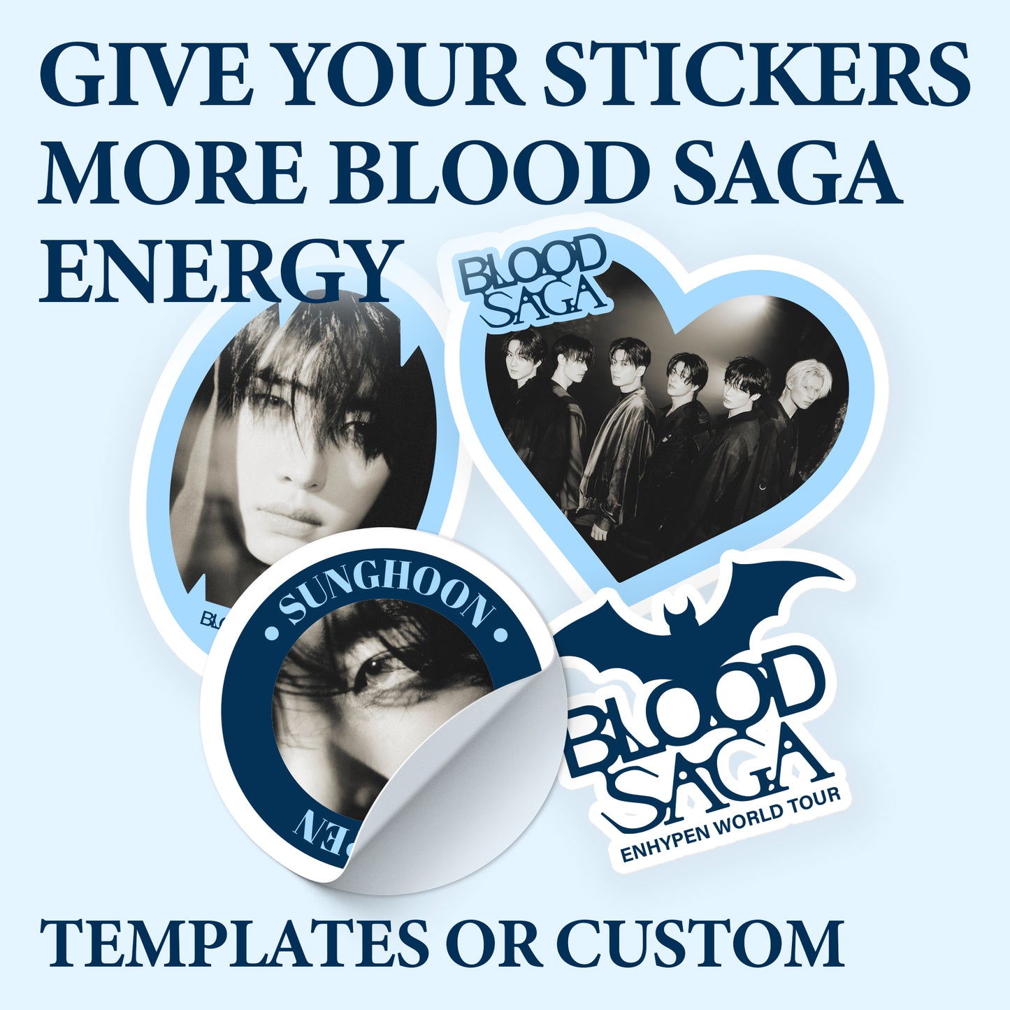 Blood Saga Custom Stickers