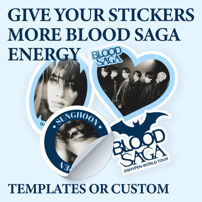 Blood Saga Custom Stickers