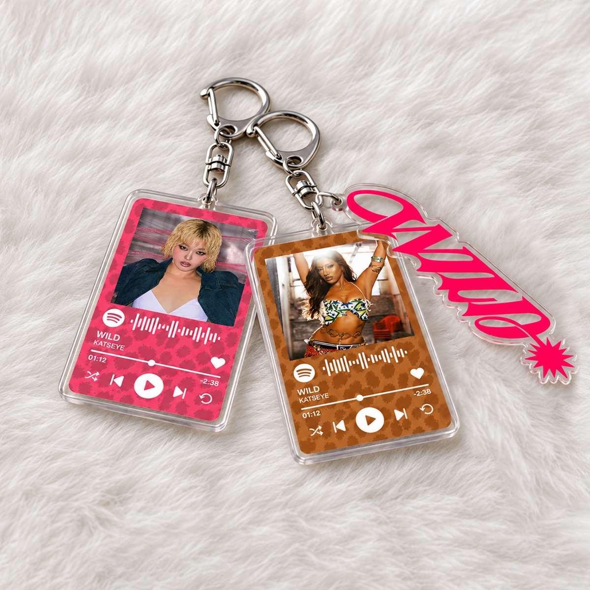 WILD Custom Music Code Keychain