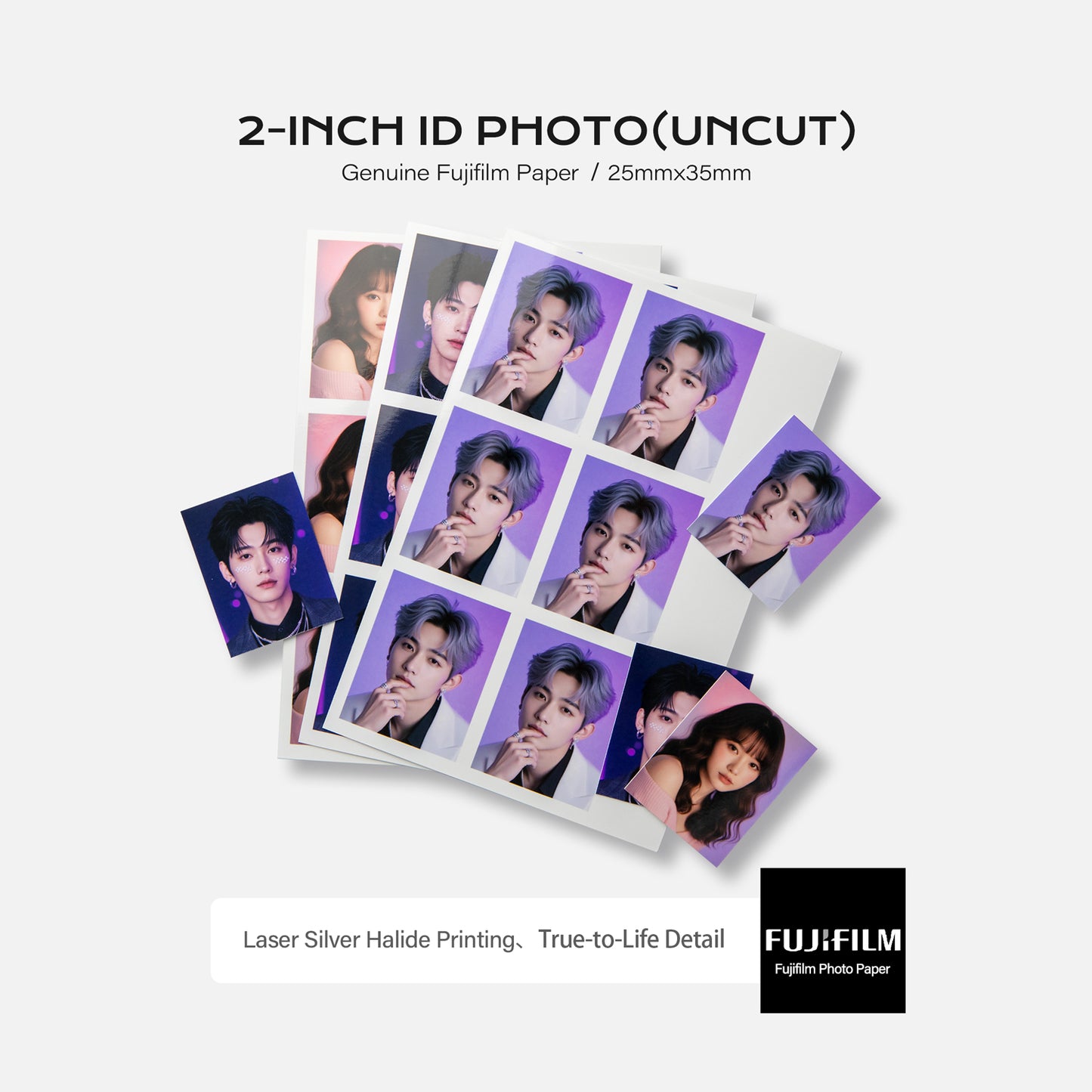 2-Inch ID Photo(Uncut)