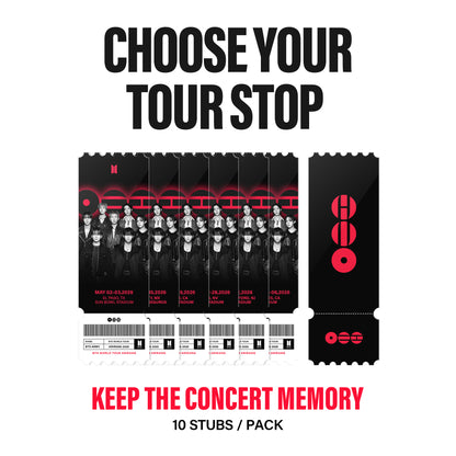 BTS Tour City Ticket Stubs