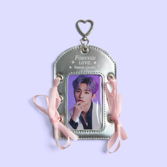 Silver Premium Ribbon Card Holder
