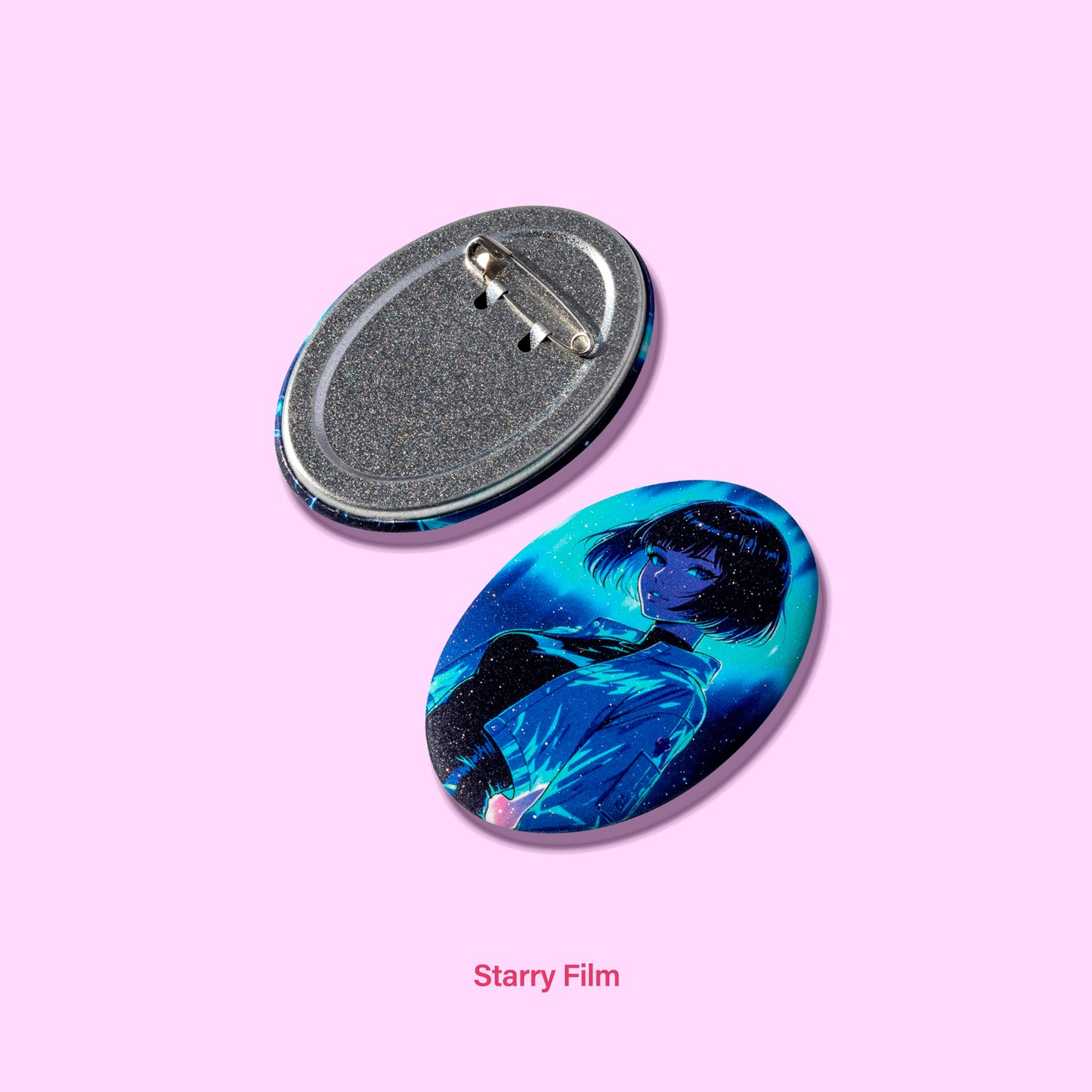Oval Clear Badge