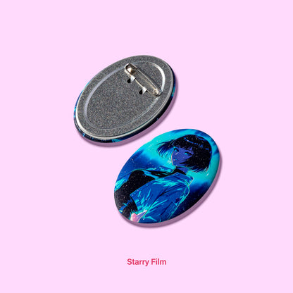 Oval Clear Badge