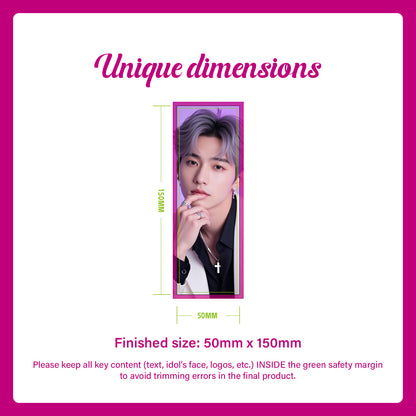 Custom K-POP Bookmark