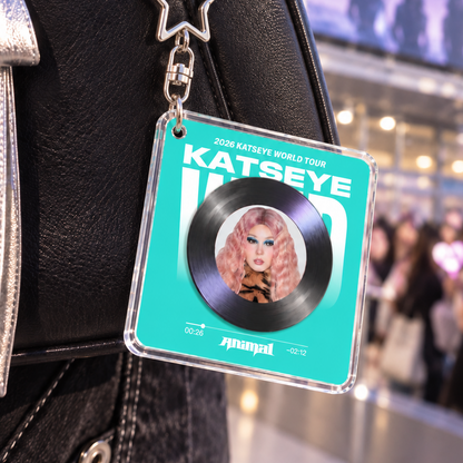 WILD Rotating Record Keychain