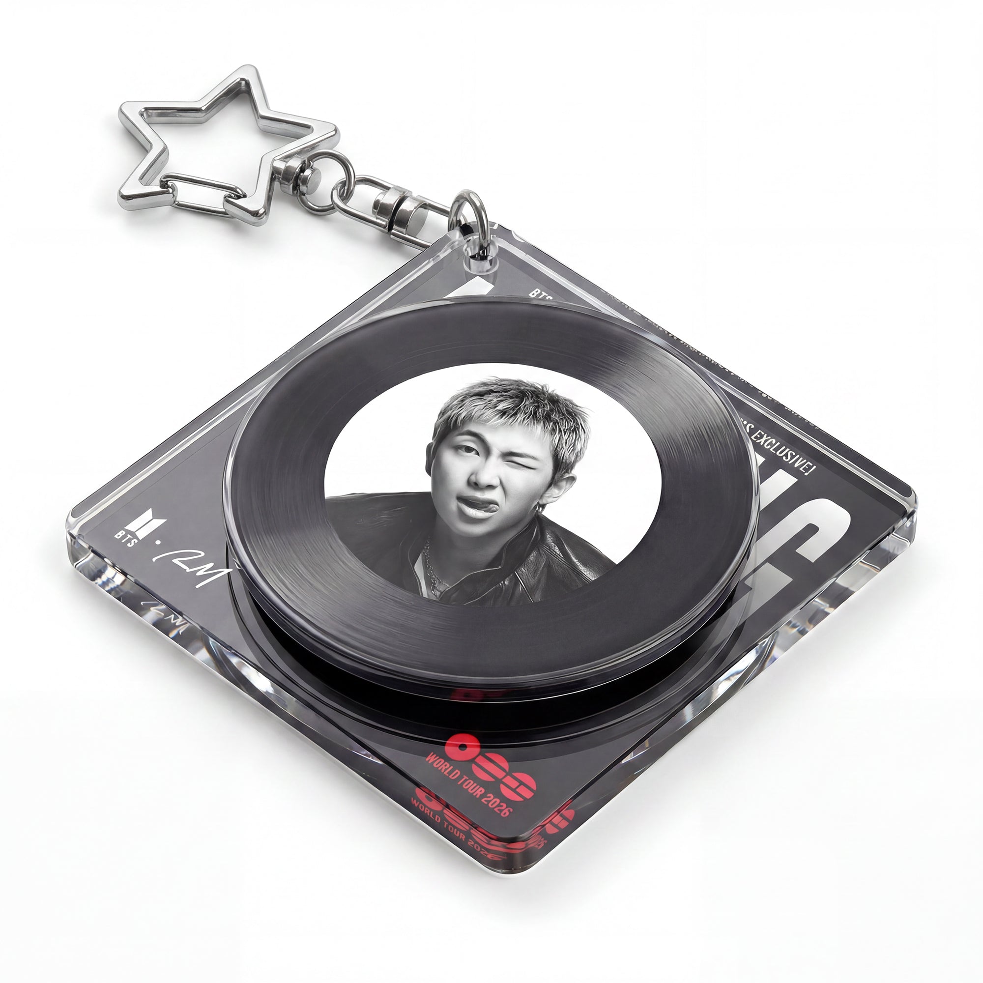 BTS JUNGKOOK アクキー カスタムセット‪ おかえり祭り(´∀｀∩) BTS-Rotating Record Keychain(US Exclusive) – PICSQUEEN