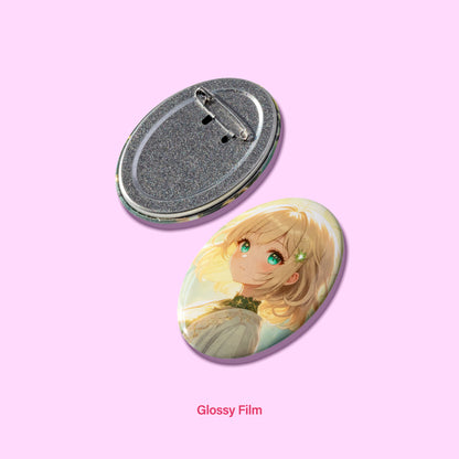 Oval Clear Badge