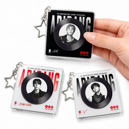 BTS-Rotating Record Keychain(US Exclusive)