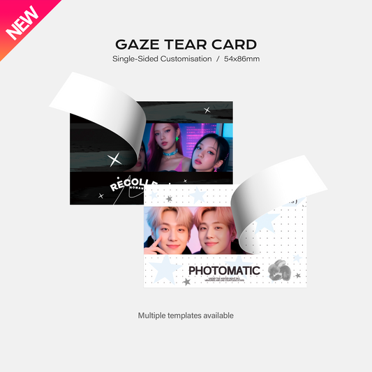 Gaze Tear Card