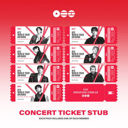 BTS Bias Ticket Stubs