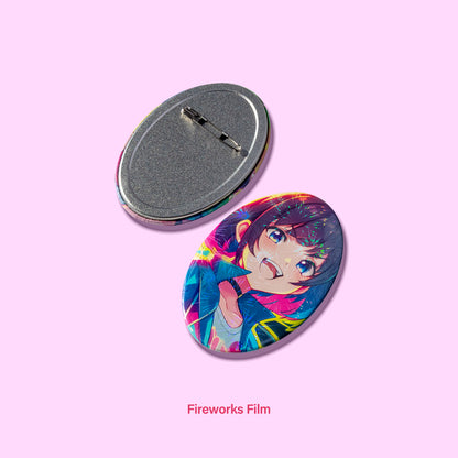 Oval Clear Badge
