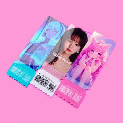 Acrylic Concert Ticket Stub