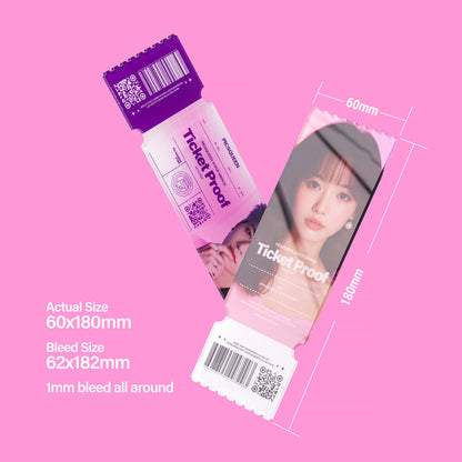 Acrylic Concert Ticket Stub