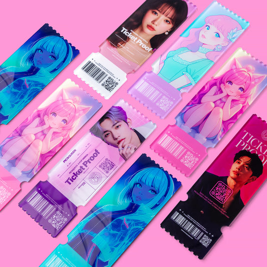 Acrylic Concert Ticket Stub