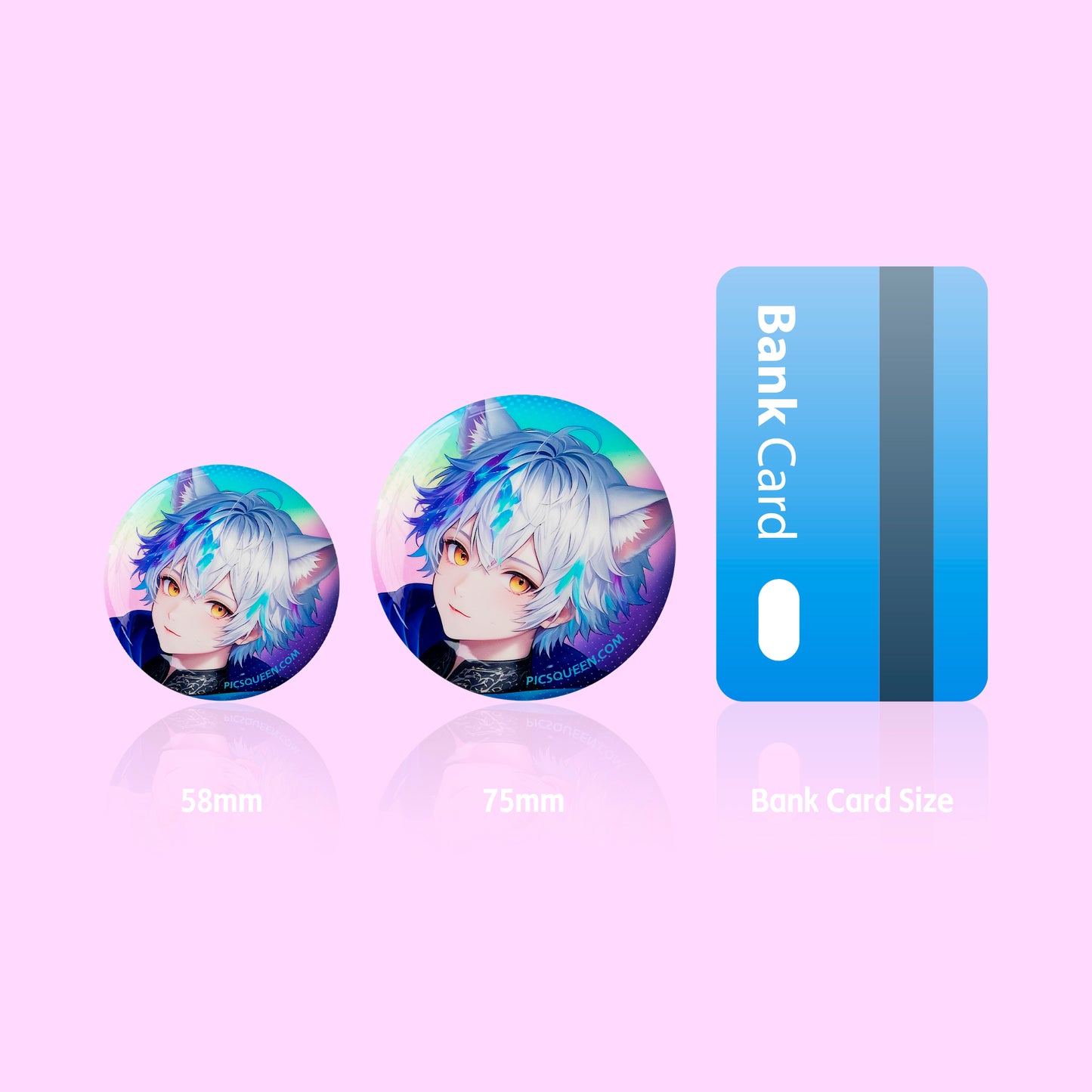 Crystal-Clear Round Badge