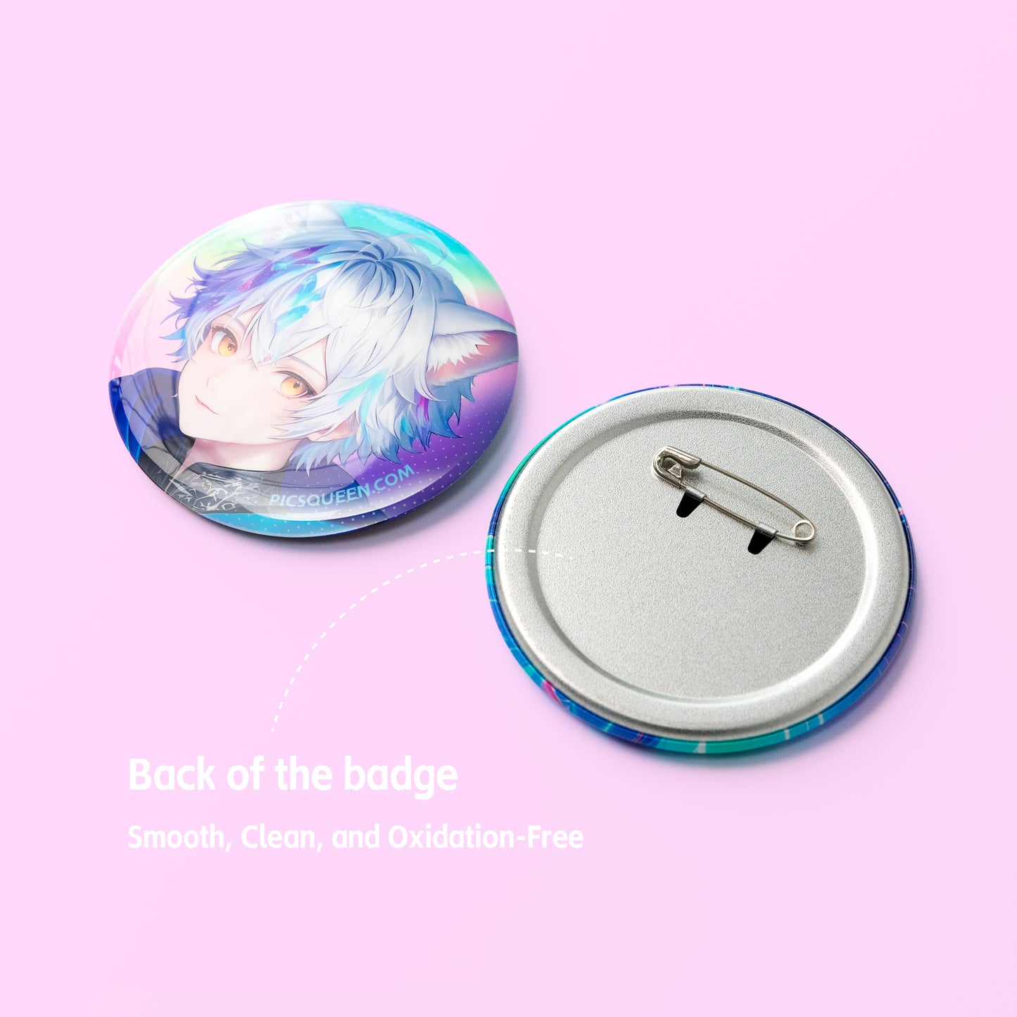 Crystal-Clear Round Badge