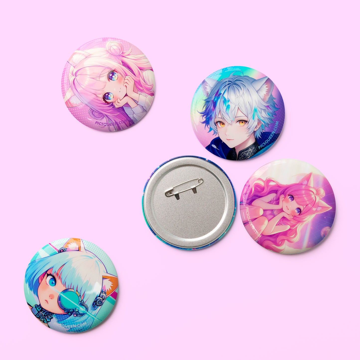 Crystal-Clear Round Badge