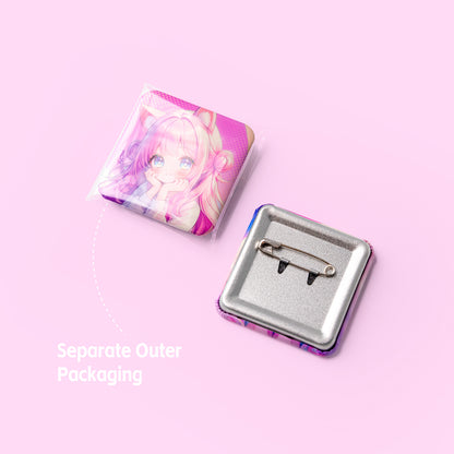Square Clear Badge