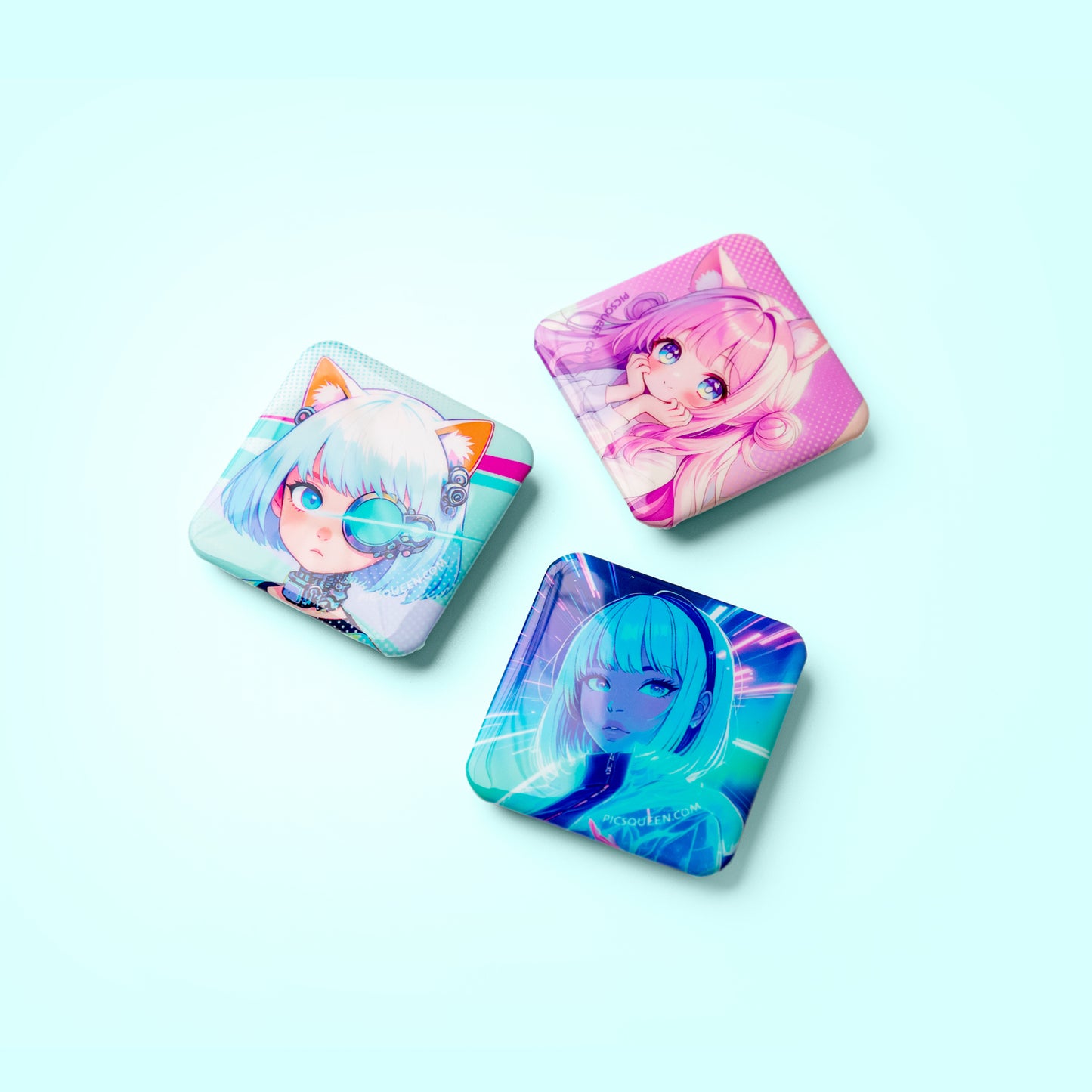 Square Clear Badge