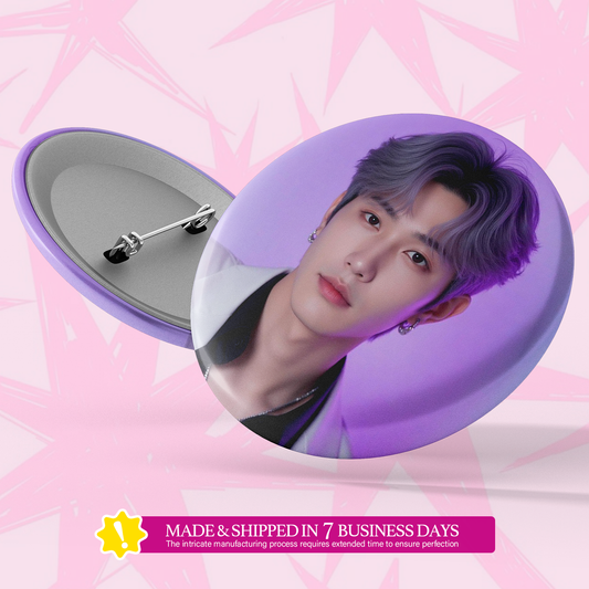 Sparkling Round KPOP Badge