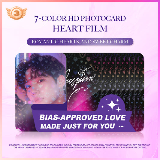 7-Color HD Photocard - Heart Film