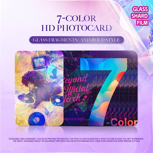 7-Color HD Photocard - Glass Shard Film