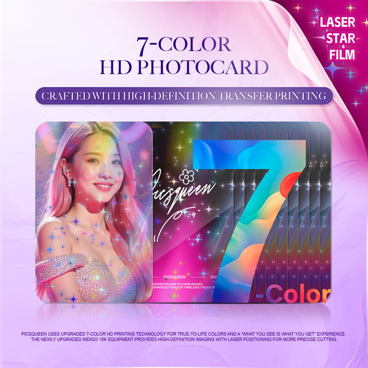 7-Color HD Photocard -Laser Star Film