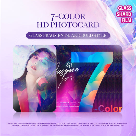 7-Color HD Photocard - Glass Shard Film
