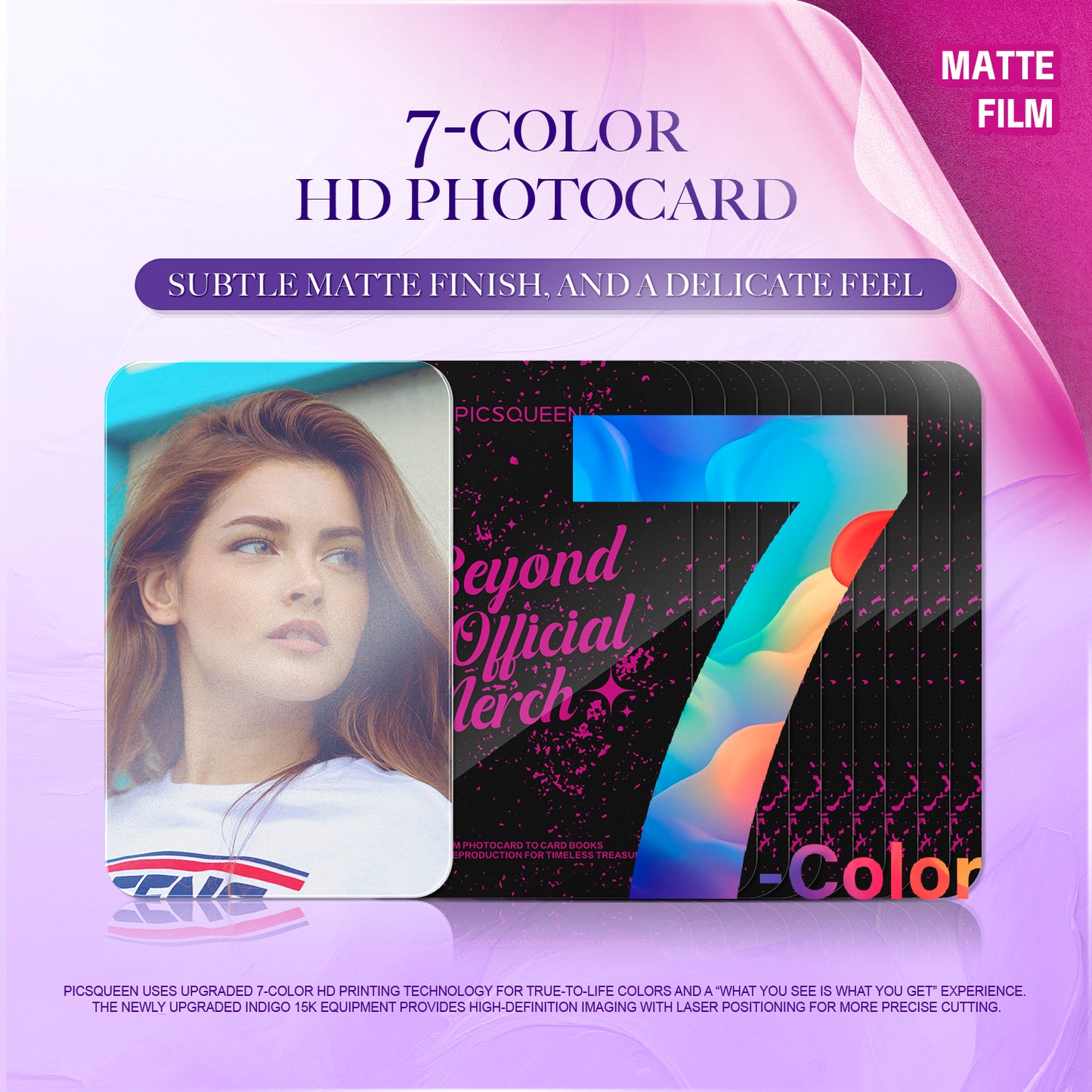 7-Color HD Photocard - Matte Film