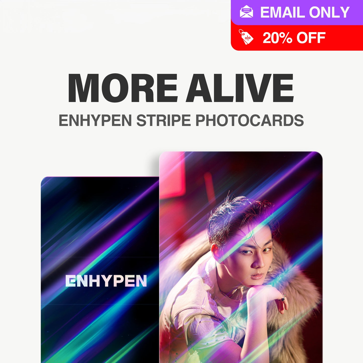 ENHYPEN Laser Stripe Photocard