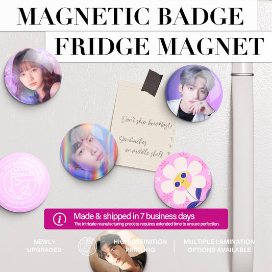 Magnetic Badge Fridge Magnet